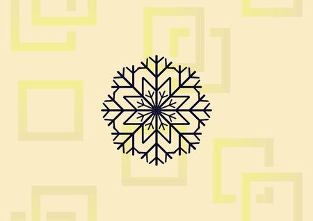 Snowflake icon vector illustrationのイラスト素材