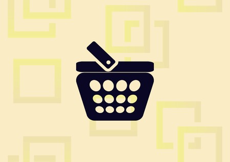 Shopping basket icon vector illustrationのイラスト素材