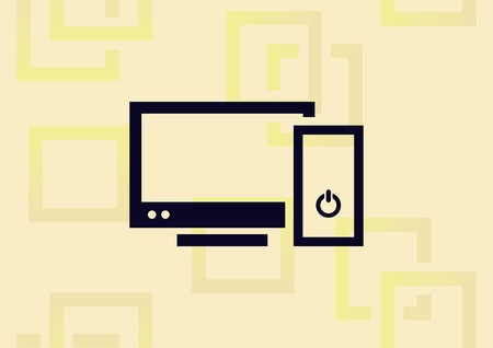 Protecting your computer laptop icon illustration on light background.のイラスト素材