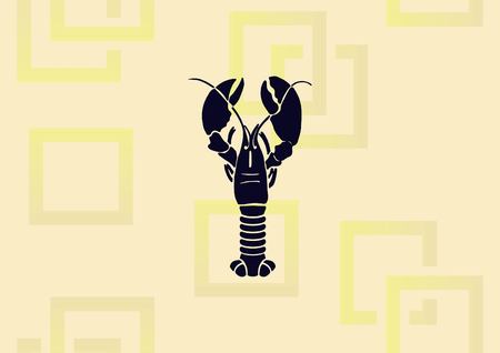 Lobster icon vector illustration.のイラスト素材