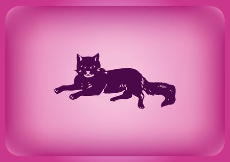 Cat icon, Vector illustration.のイラスト素材