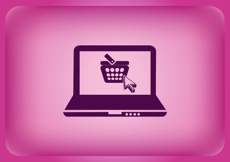 On line sale icon Vector illustration.のイラスト素材