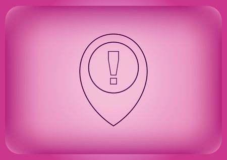 Exclamation danger sign Vector illustration.のイラスト素材