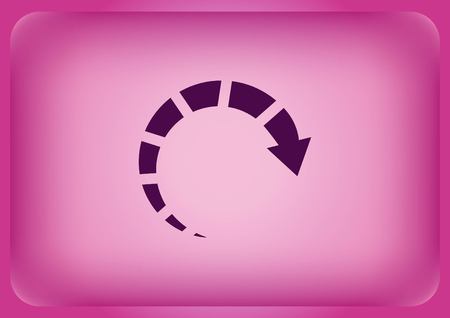 Arrow indicates the direction icon Vector illustration.のイラスト素材