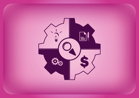 Business strategy icon, business concept icon, vector illustration.のイラスト素材