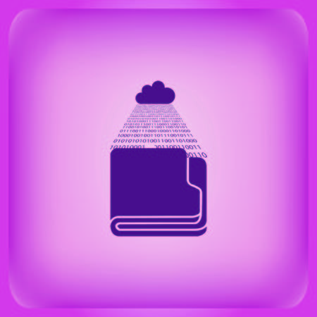 Folders and files icon Vector illustration on color background.のイラスト素材