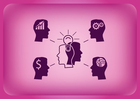 Business strategy icon, business concept icon, vector illustration.のイラスト素材