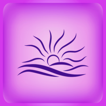 Farm products logo, Retro landscapes. Editable EPS10 vector illustration, Agriculture field. Sunrise, beautiful sun icon. Graphic arts.のイラスト素材