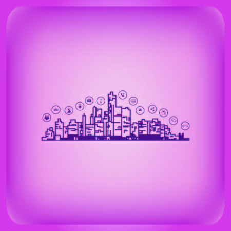 Collection modern trend concept vector illustration symbolのイラスト素材