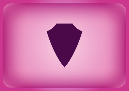 Shield protection icon Vector illustration on color background.のイラスト素材