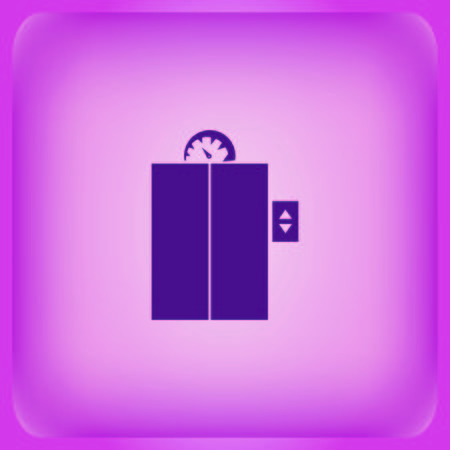 Elevator icon, Lift or elevator symbol, vector illustration.のイラスト素材
