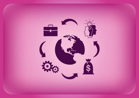 Business strategy icon, business concept icon, vector illustration.のイラスト素材