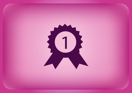 Medal reward honor icon Vector illustration on color background.のイラスト素材
