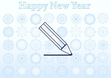 Pencil writing icon.のイラスト素材