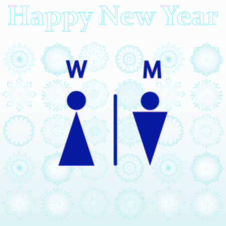 Symbols inlet to the toilet  iconのイラスト素材