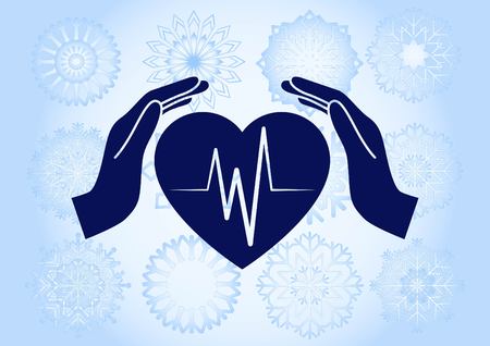 Human heart,  Cardiology resuscitation  iconのイラスト素材