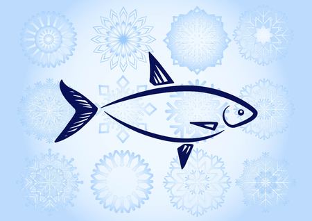 Fish icon. Vector illustration.のイラスト素材
