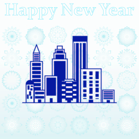 House, building doodle, City silhouette icon. Vector Illustration. logoのイラスト素材
