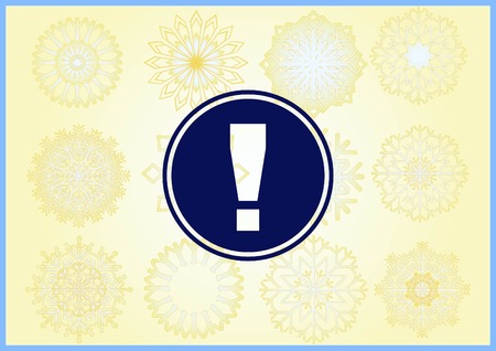 Exclamation danger signのイラスト素材