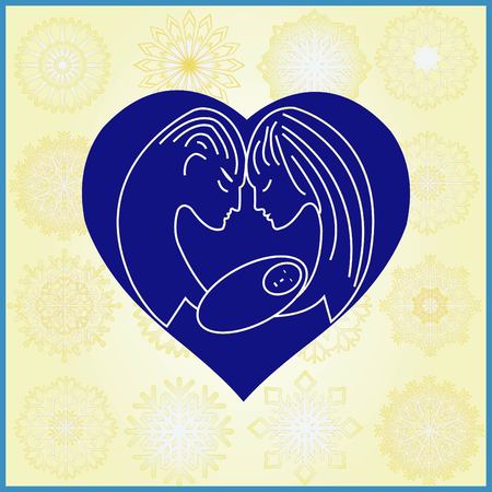 Human heart, Love  iconのイラスト素材