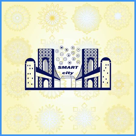Smart sity icon. Collection modern trend concept.  vector illustration symbolのイラスト素材
