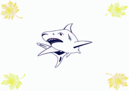 Shark icon. Vector illustrationのイラスト素材