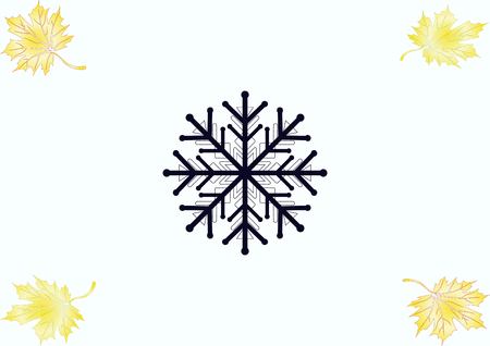 snowflake iconのイラスト素材