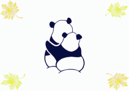 Vector illustration of a panda.のイラスト素材