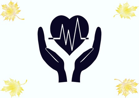 Human heart,  Cardiology resuscitation  iconのイラスト素材