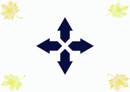 Arrow indicates the direction iconのイラスト素材