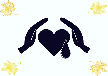 Human heart,  Cardiology resuscitation  iconのイラスト素材