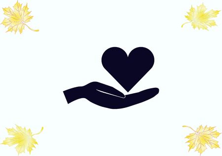 Human heart, Love  iconのイラスト素材