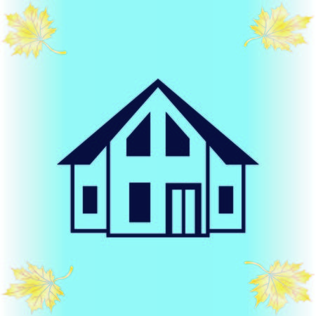 House, building doodle , City silhouette icon. Vector Illustration. logoのイラスト素材