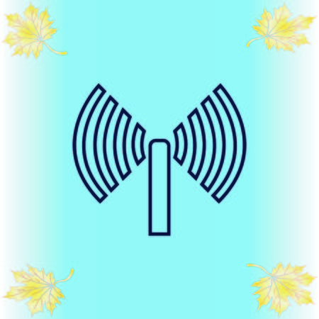 antenna iconのイラスト素材