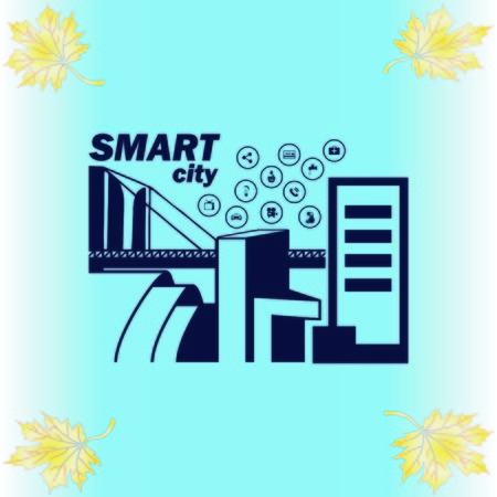 Smart city icon. Collection modern trend concept.  vector illustration symbolのイラスト素材