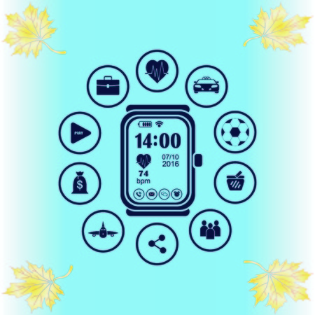 Clock iconのイラスト素材