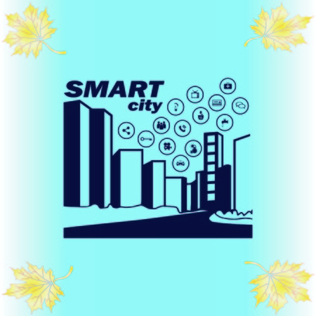 Smart city icon. Collection modern trend concept.  vector illustration symbolのイラスト素材
