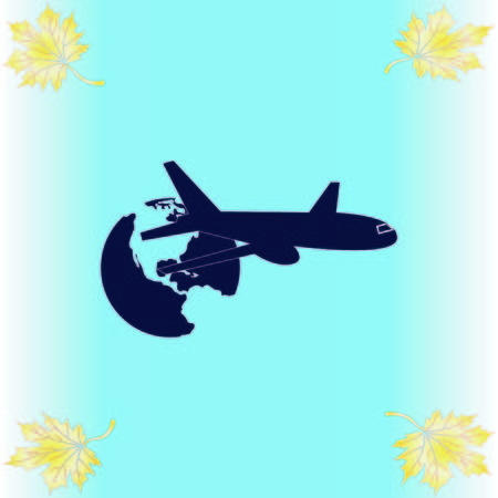 Aircraft iconのイラスト素材