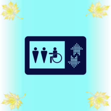 Elevator icon, Lift or elevator symbol, vector illustration.のイラスト素材