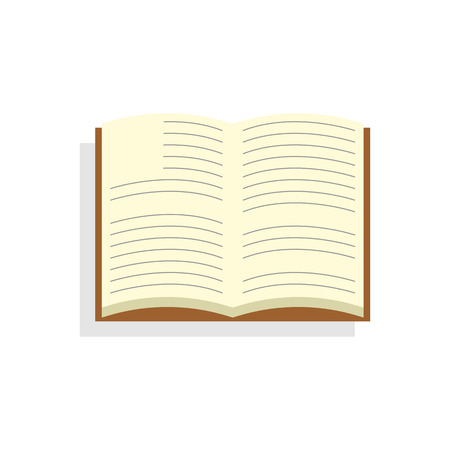 Open book. Icon on isolated backgroundのイラスト素材