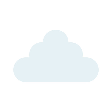 Cloud. Vector Icon on white isolated background