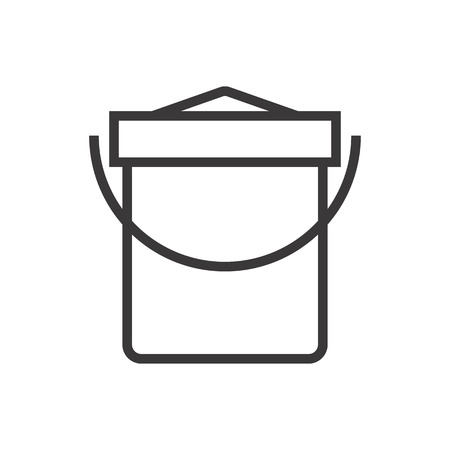 Vector illustration of a sand bucket.のイラスト素材