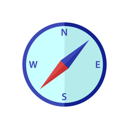 Compass. Vector icon on white isolated backgroundのイラスト素材