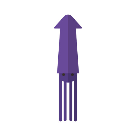 Squid vector illustrationのイラスト素材