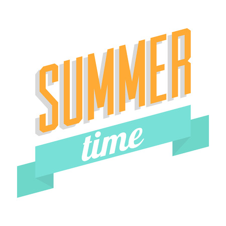 Summer time vector picture for any gains like web and mobile applications, typography and others.のイラスト素材