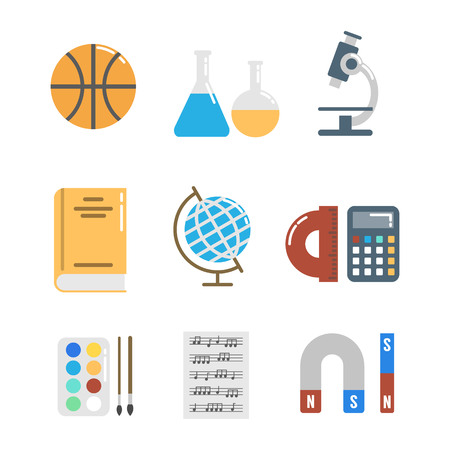 icons set for school and office work.のイラスト素材