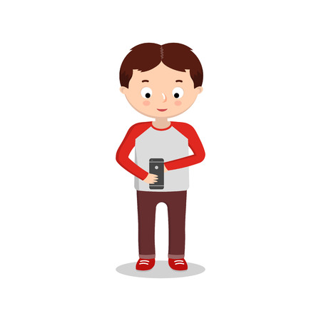 IT children generation vector image. Clever and intelligent children.のイラスト素材