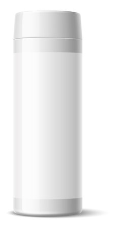 Plastic bottle with flip lid. Cleaner detergent mockupのイラスト素材