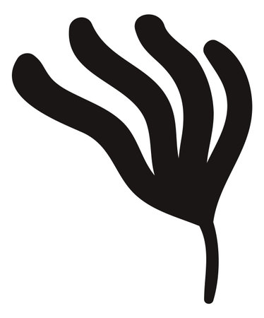 Decorative element for floral ornament in nordic folk styleのイラスト素材