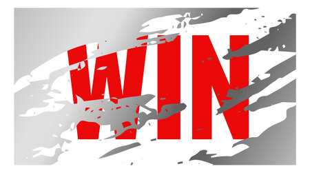 Win lottery ticket with erased silver metallic effectのイラスト素材